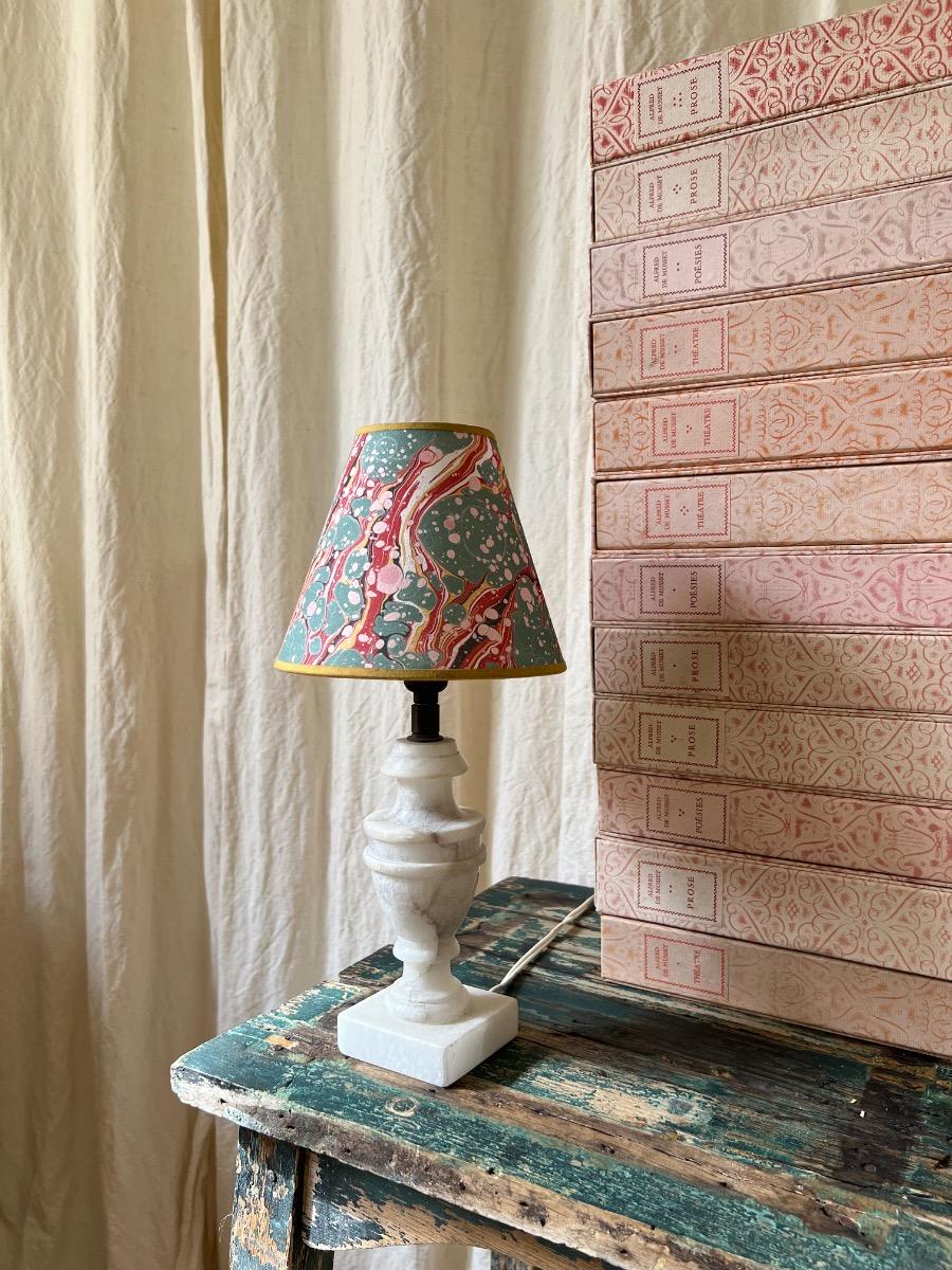 Lampe néoclassique albâtre 1940