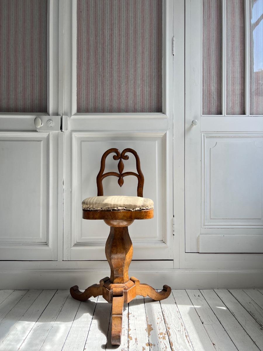 Chaise de harpiste ajustable Charles X