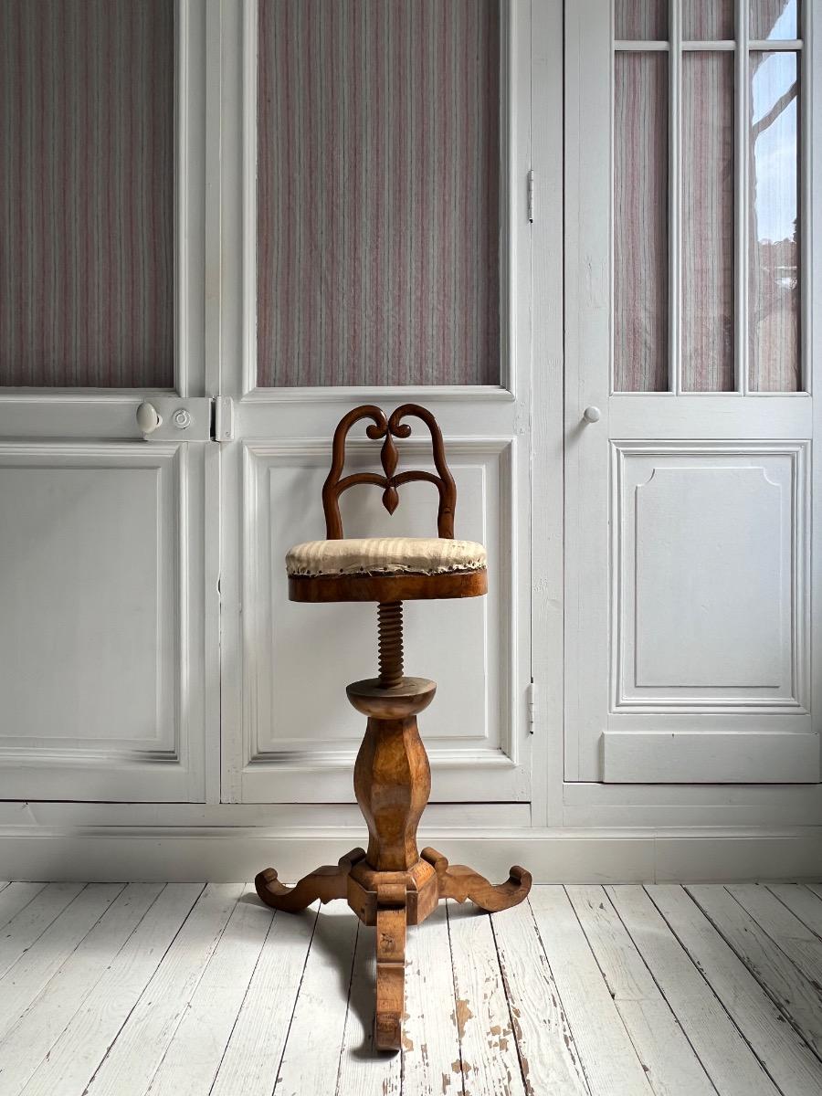Chaise de harpiste ajustable Charles X