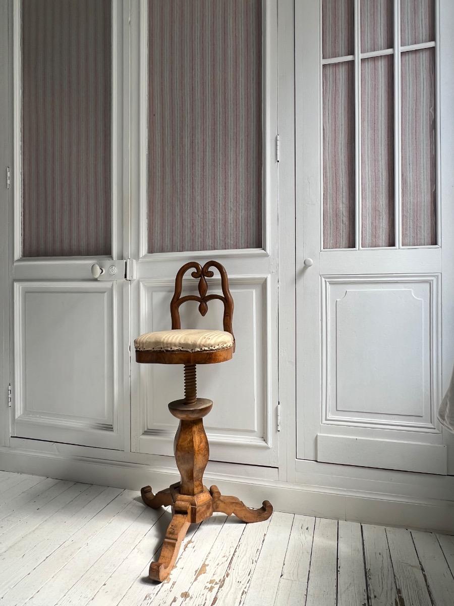 Chaise de harpiste ajustable Charles X