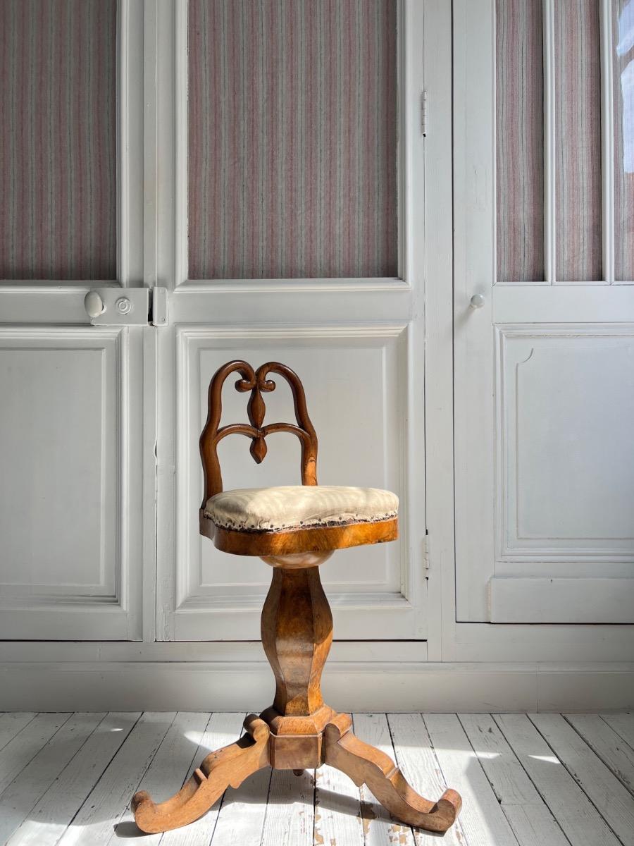 Chaise de harpiste ajustable Charles X