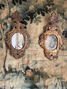 Paire de miroirs italiens XVIIIème