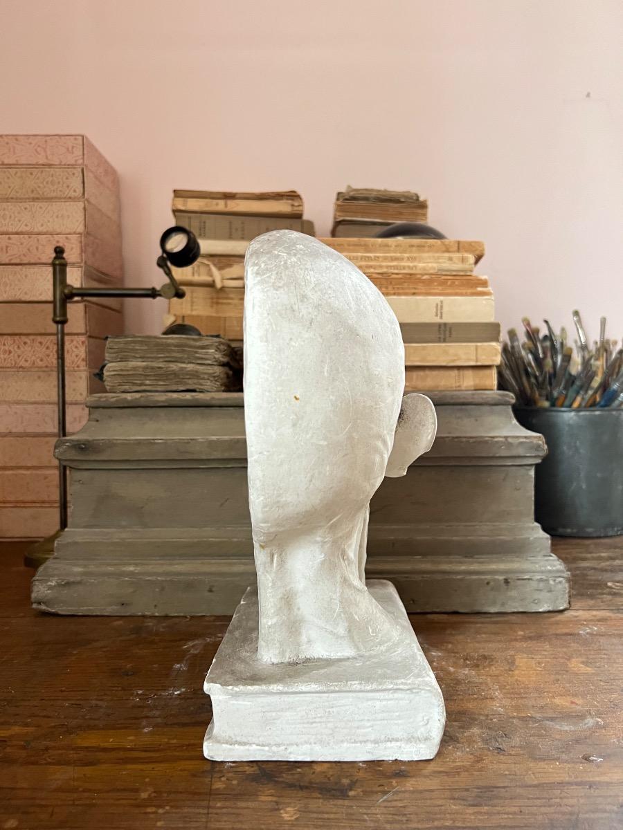 Profil écorché plâtre 1940
