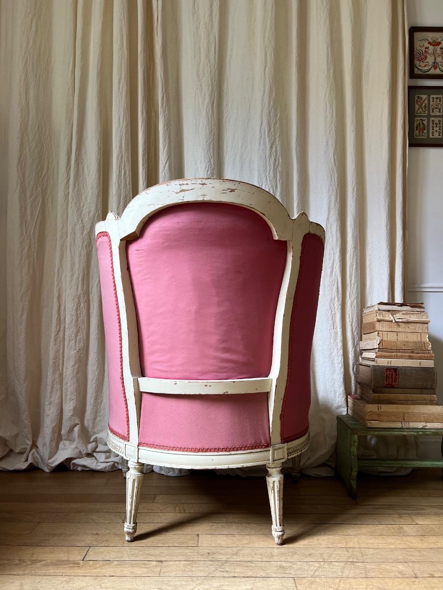 Large bergère de style LXVI tapisserie