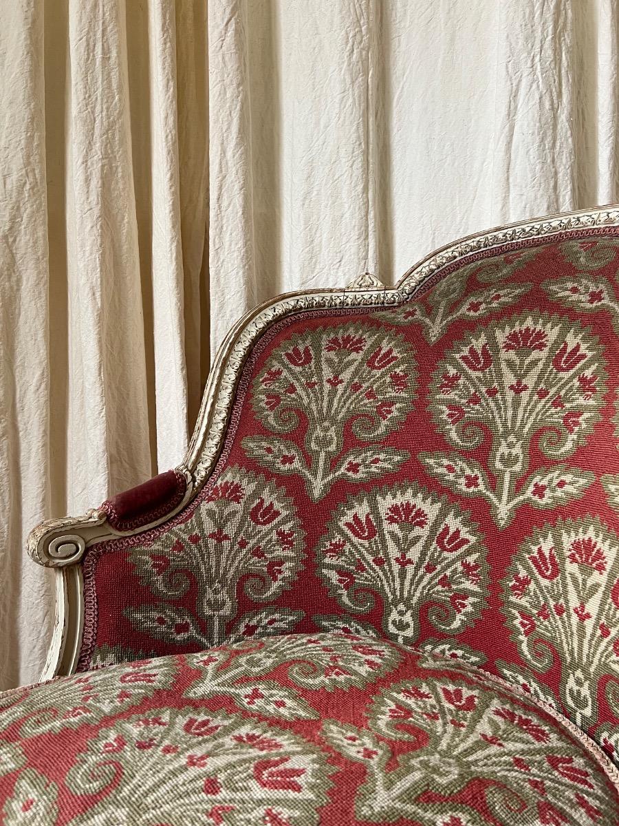 Large bergère de style LXVI tapisserie