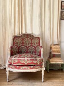 Large bergère de style LXVI tapisserie