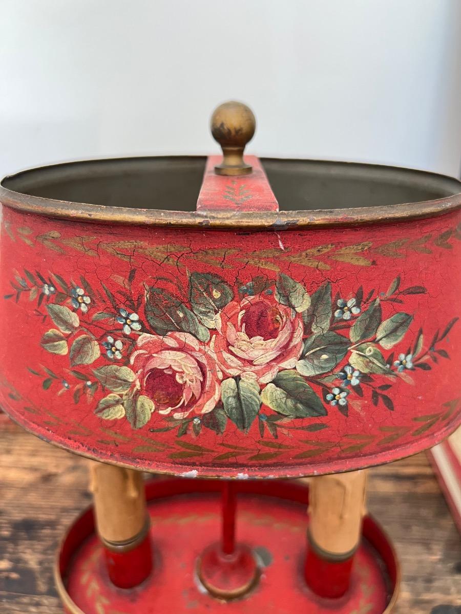 Lampe bouillotte tôle peinte 1930