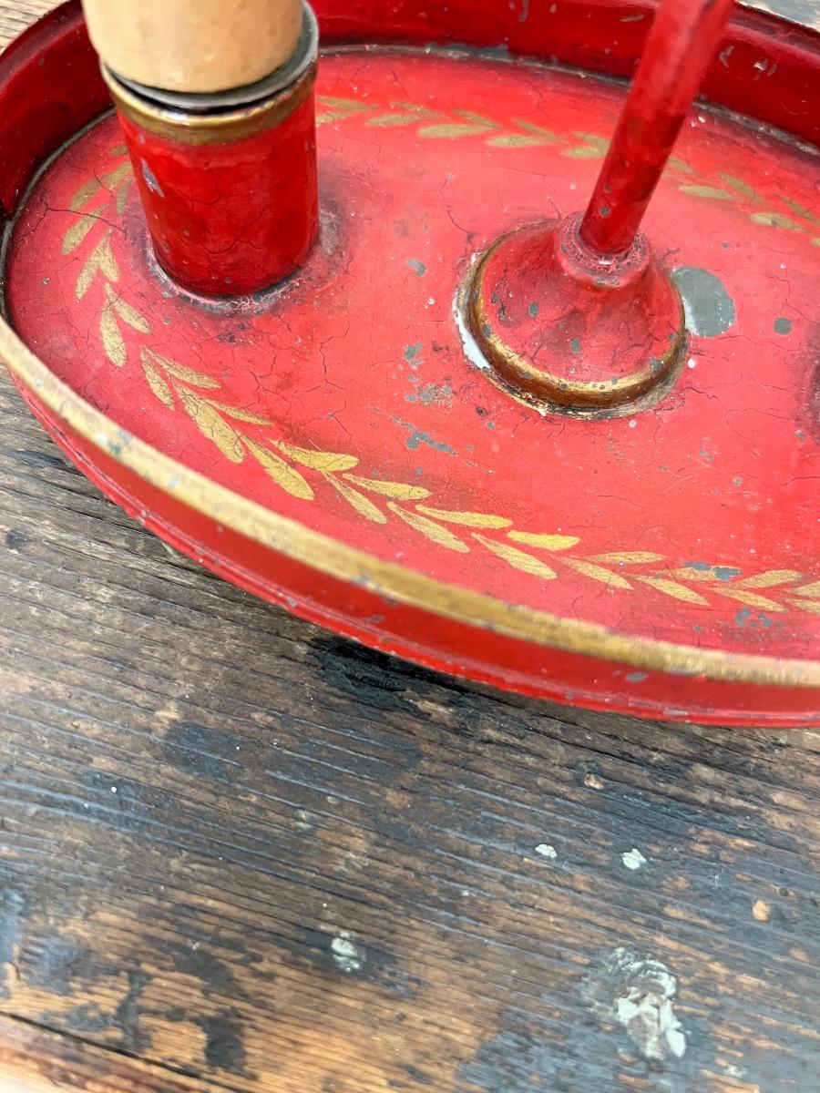 Lampe bouillotte tôle peinte 1930
