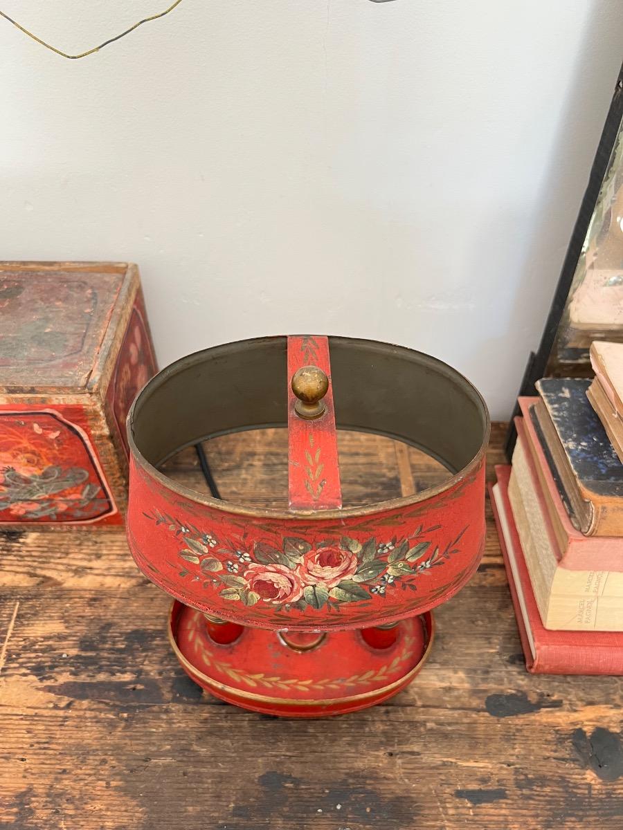 Lampe bouillotte tôle peinte 1930