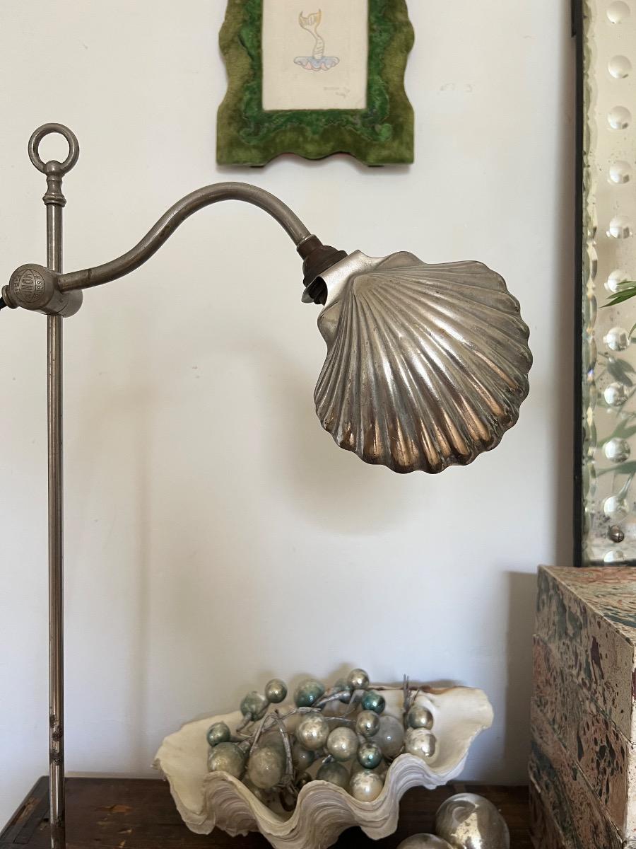 Lampe ajustable réflecteur coquille 1920