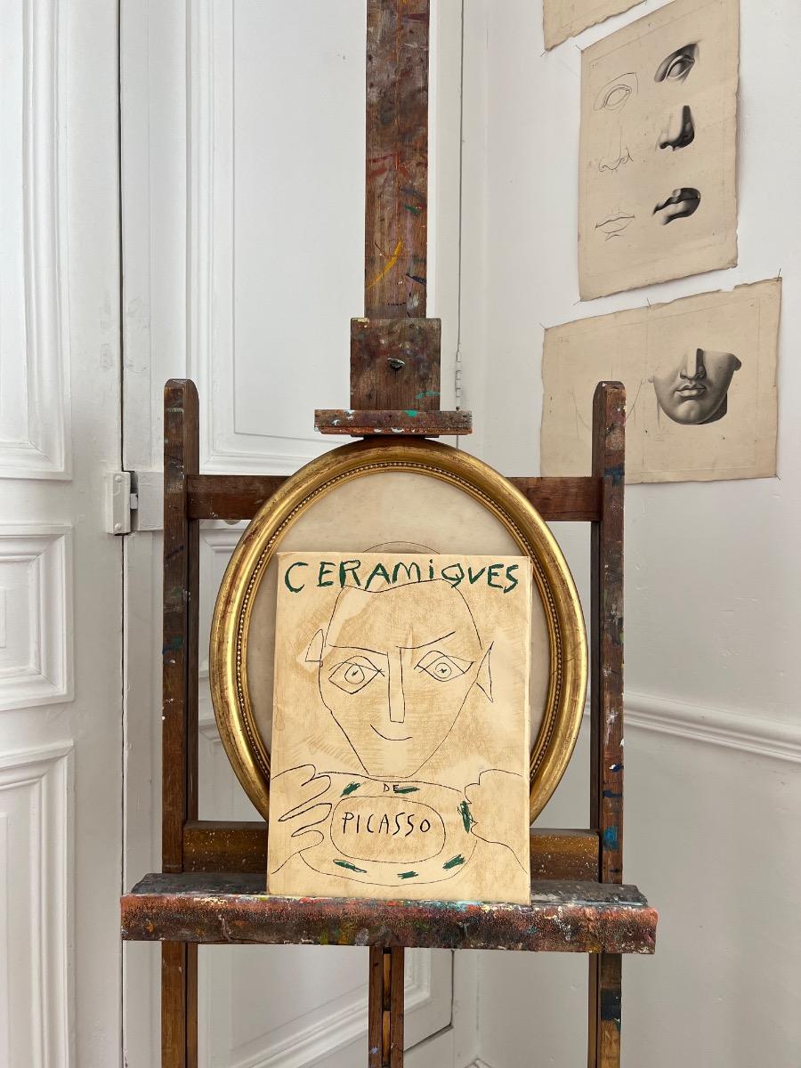 Chevalet ajustable chêne 1930