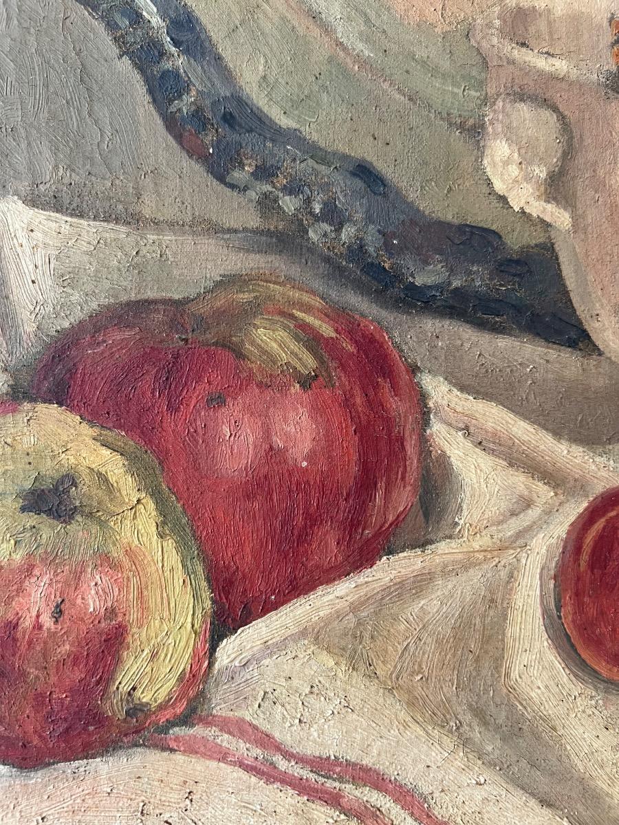 Nature morte huile sur toile 1930