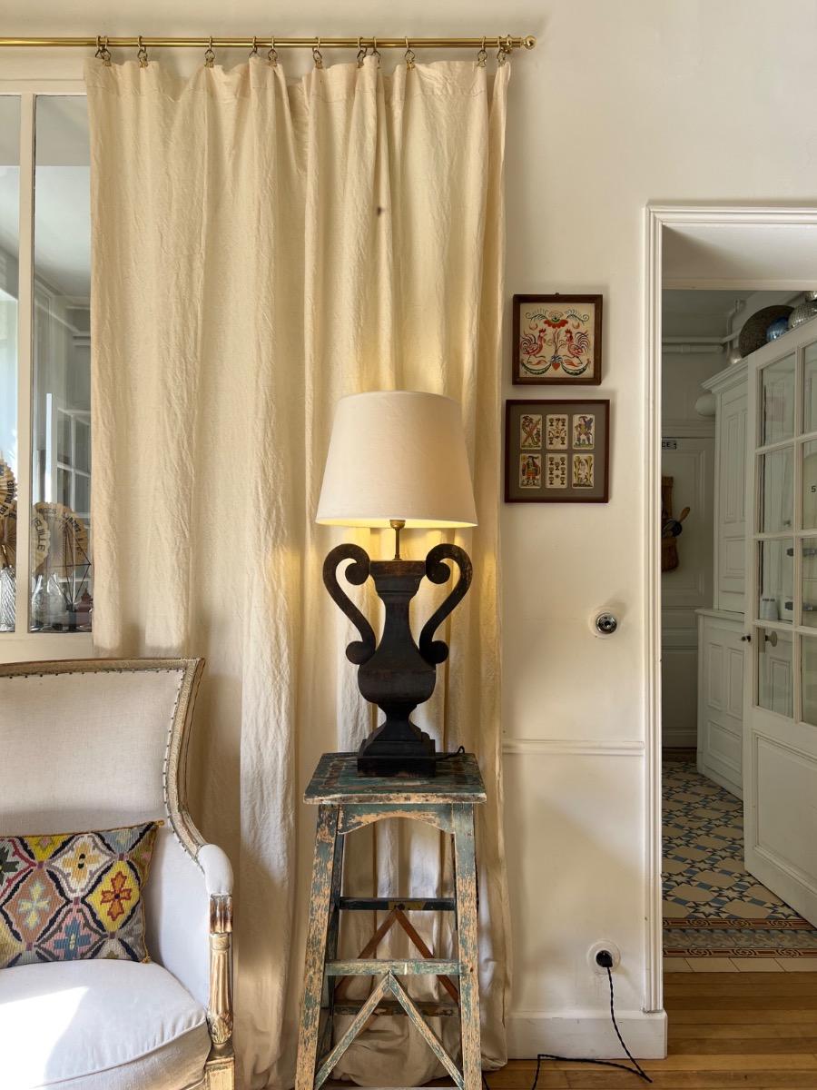 Grande lampe urne néoclassique 1940