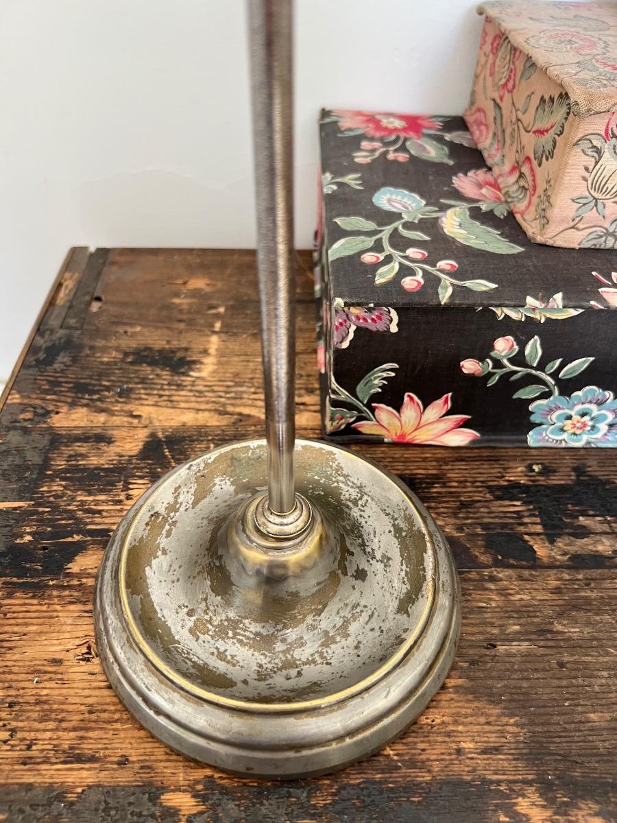 Lampe ajustable acier nickelé 1930