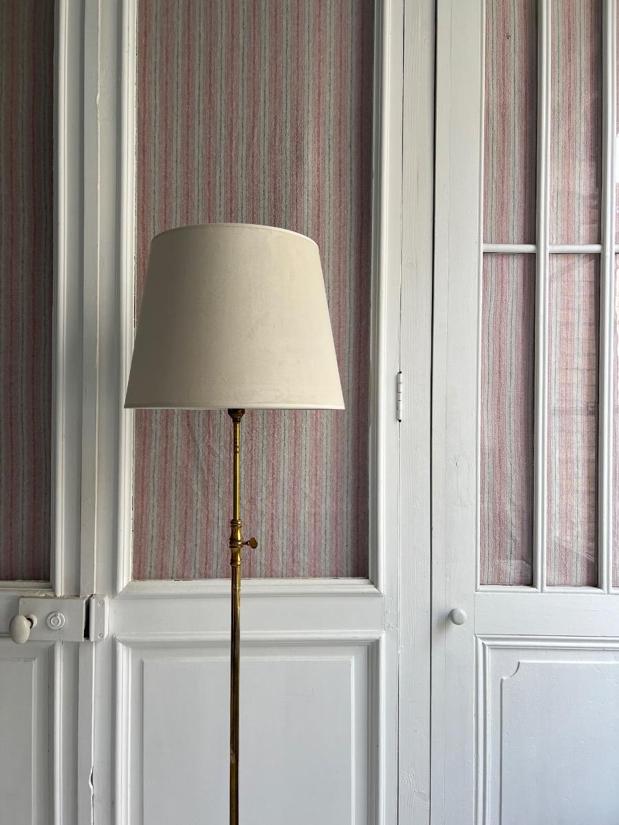 Lampe de parquet ajustable laiton 1950