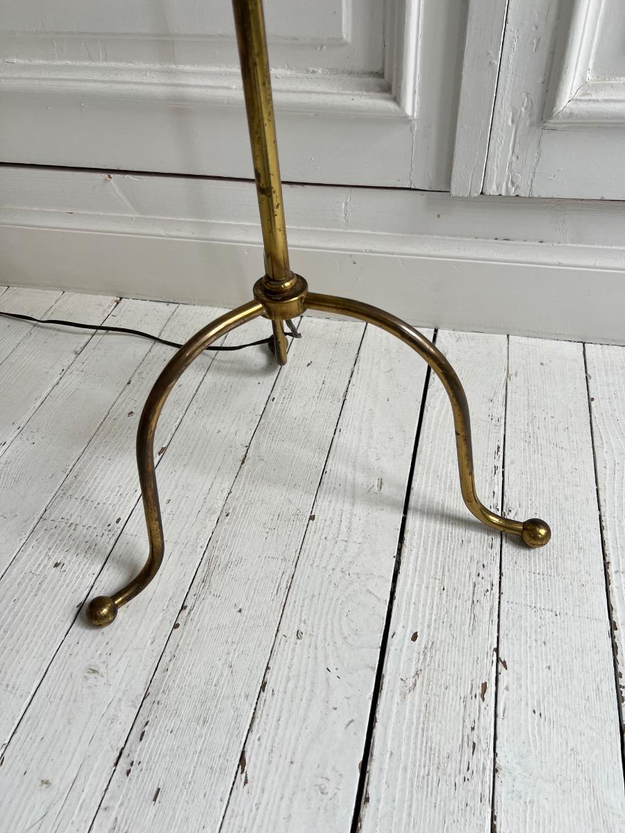Lampe de parquet ajustable laiton 1950