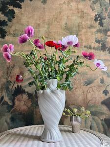 Grand vase pique-fleurs faïence 1960