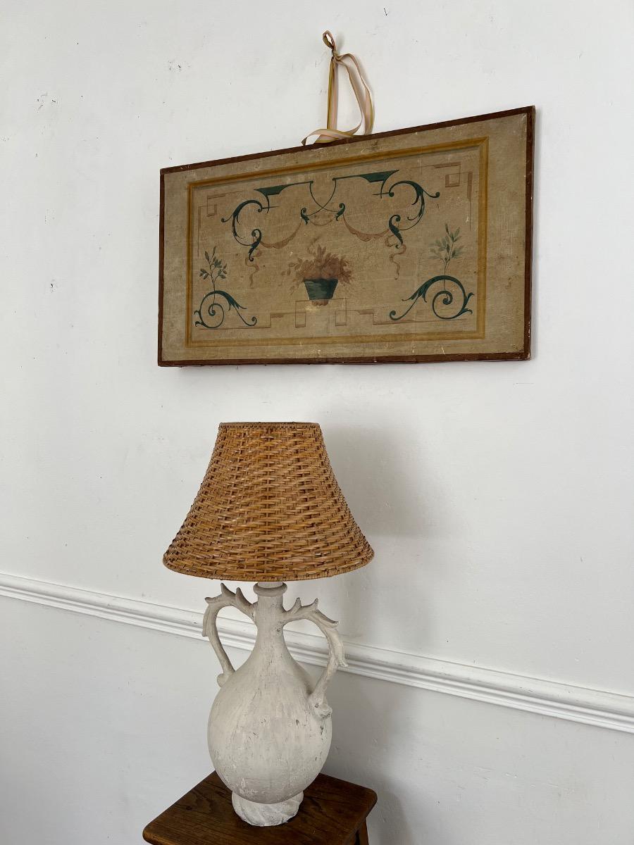 Frise huile sur toile sur châssis XIXème