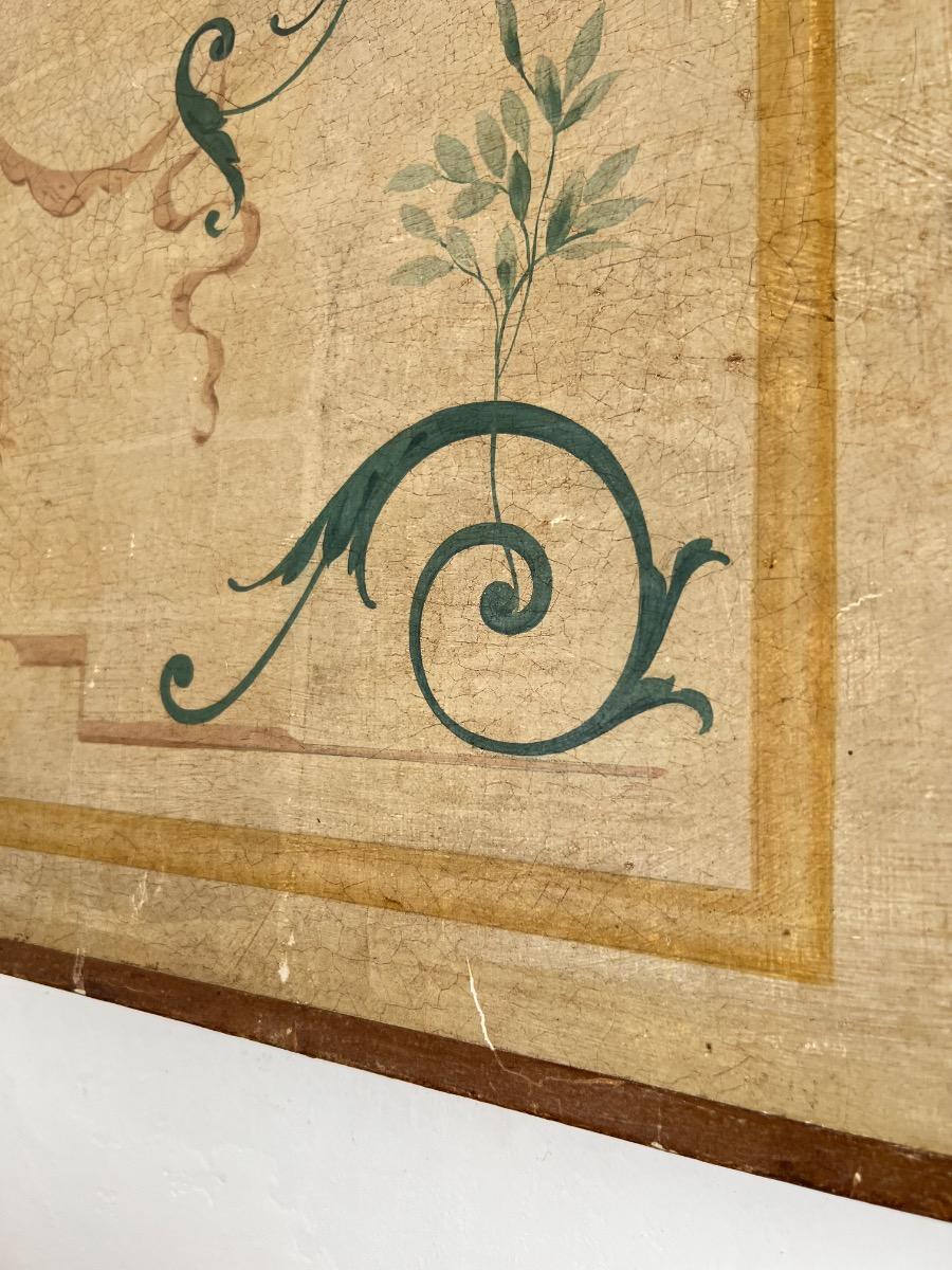 Frise huile sur toile sur châssis XIXème