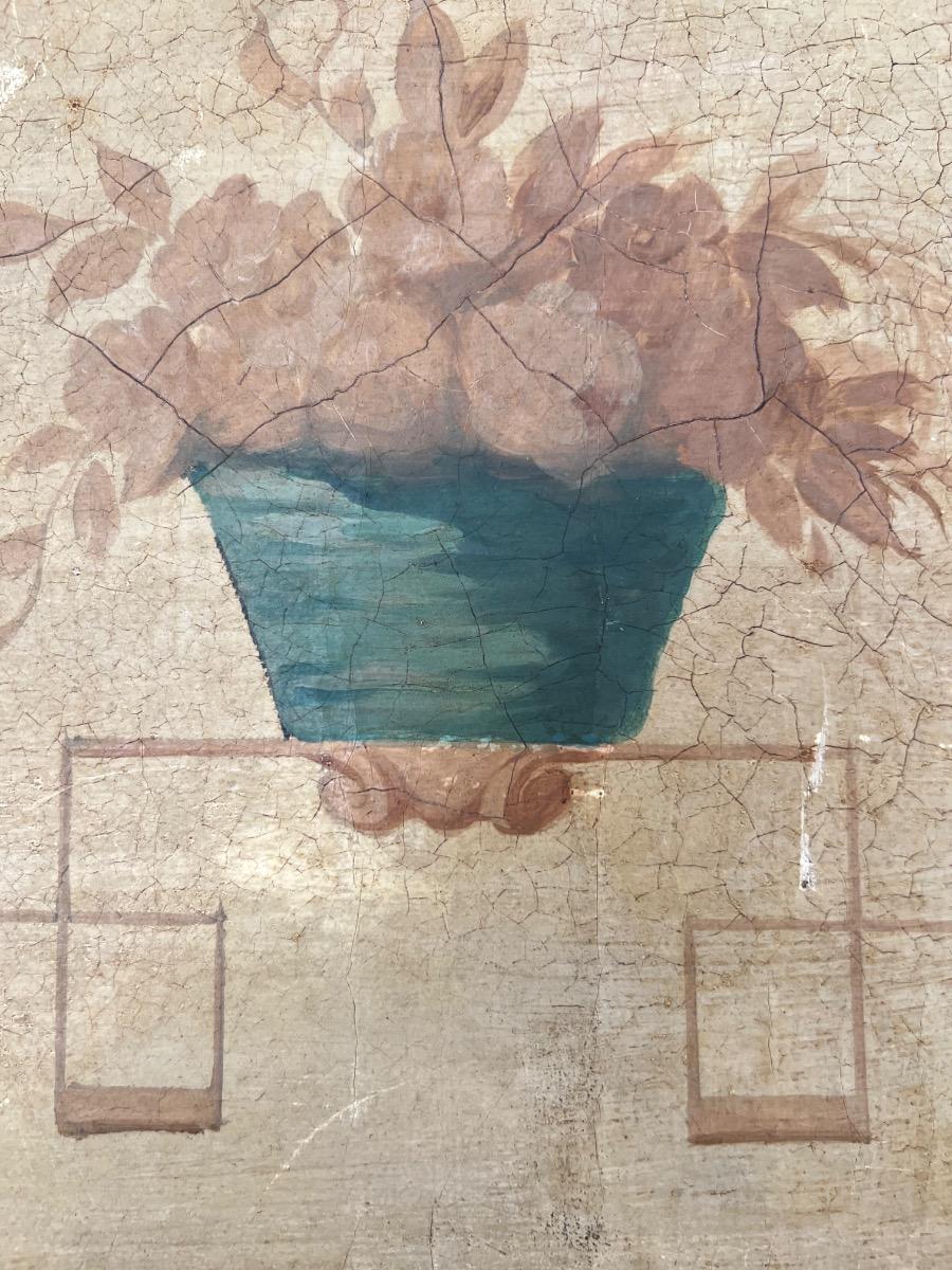 Frise huile sur toile sur châssis XIXème