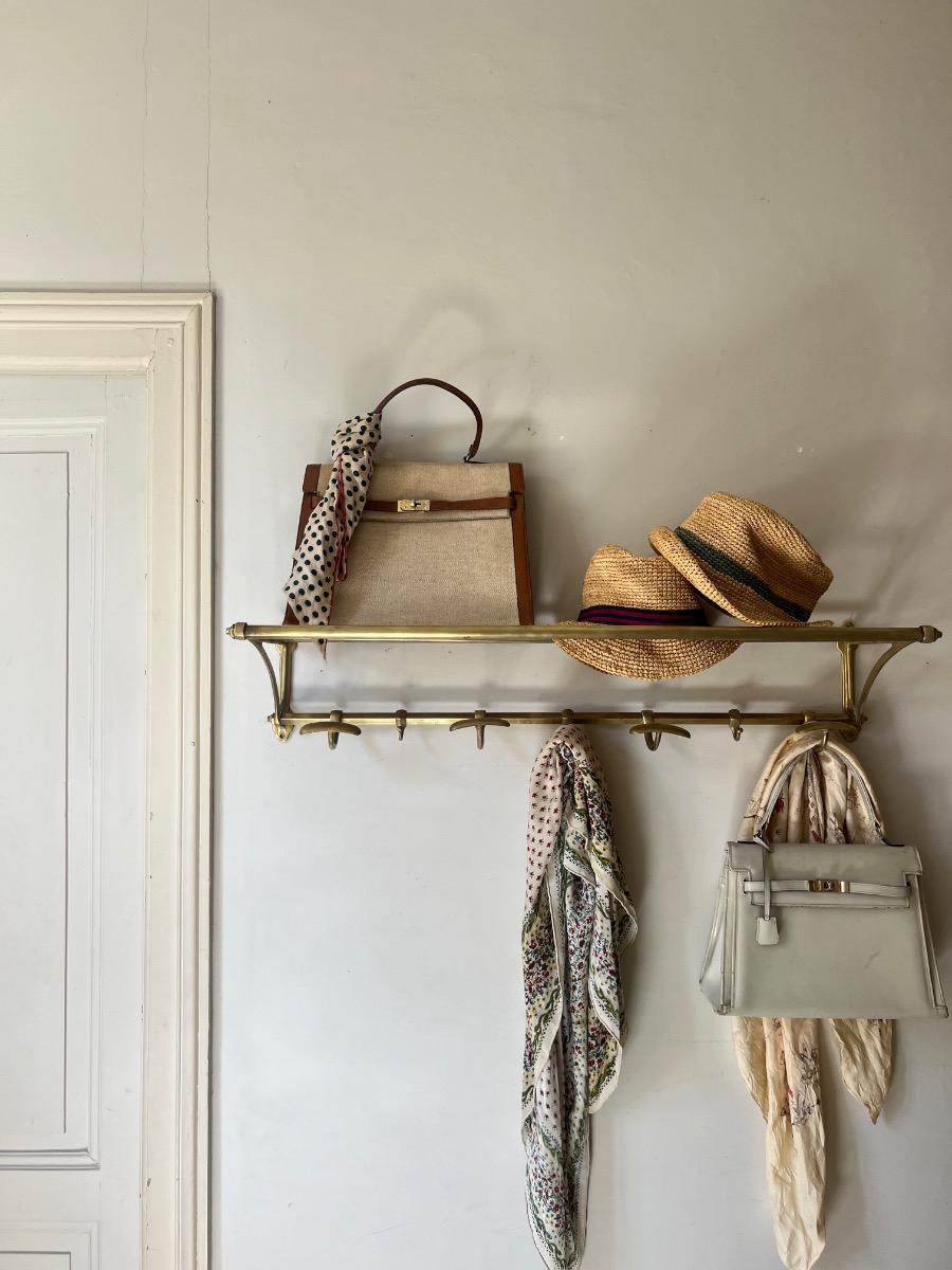 Porte-manteaux / chapeaux laiton 1940