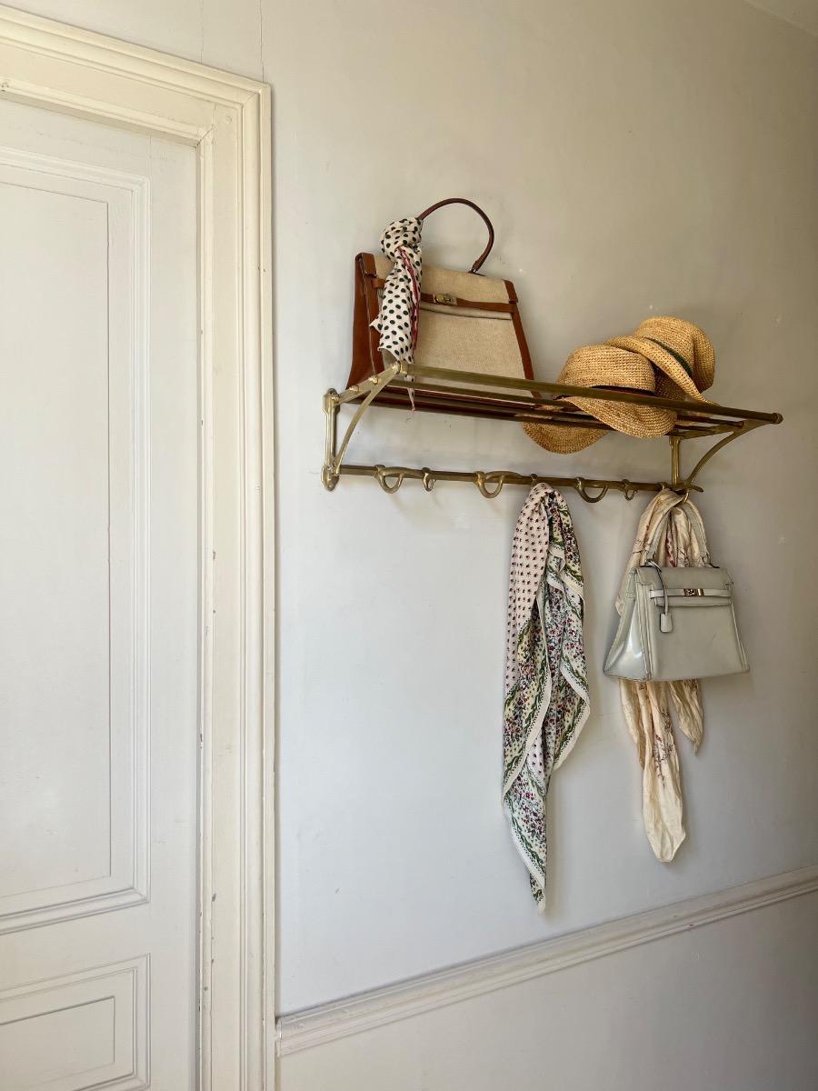 Porte-manteaux / chapeaux laiton 1940