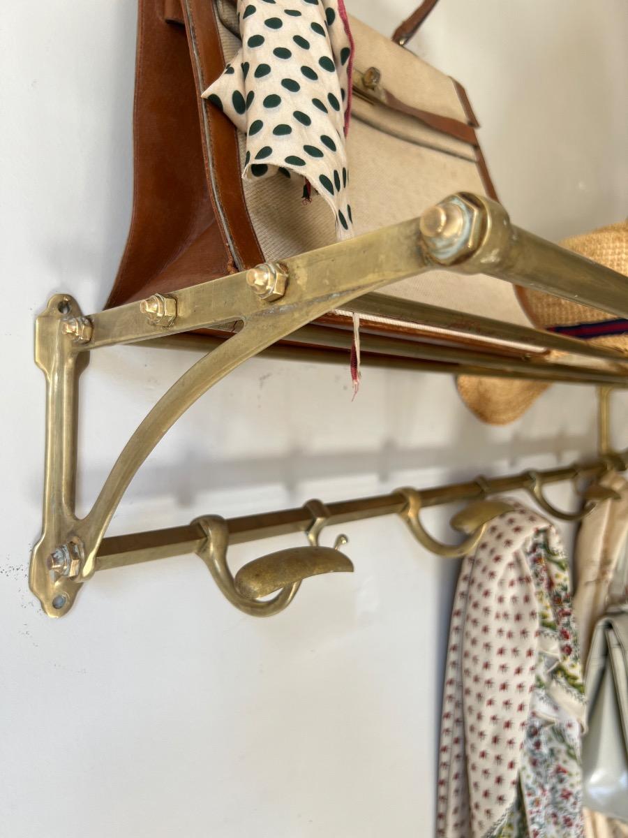 Porte-manteaux / chapeaux laiton 1940