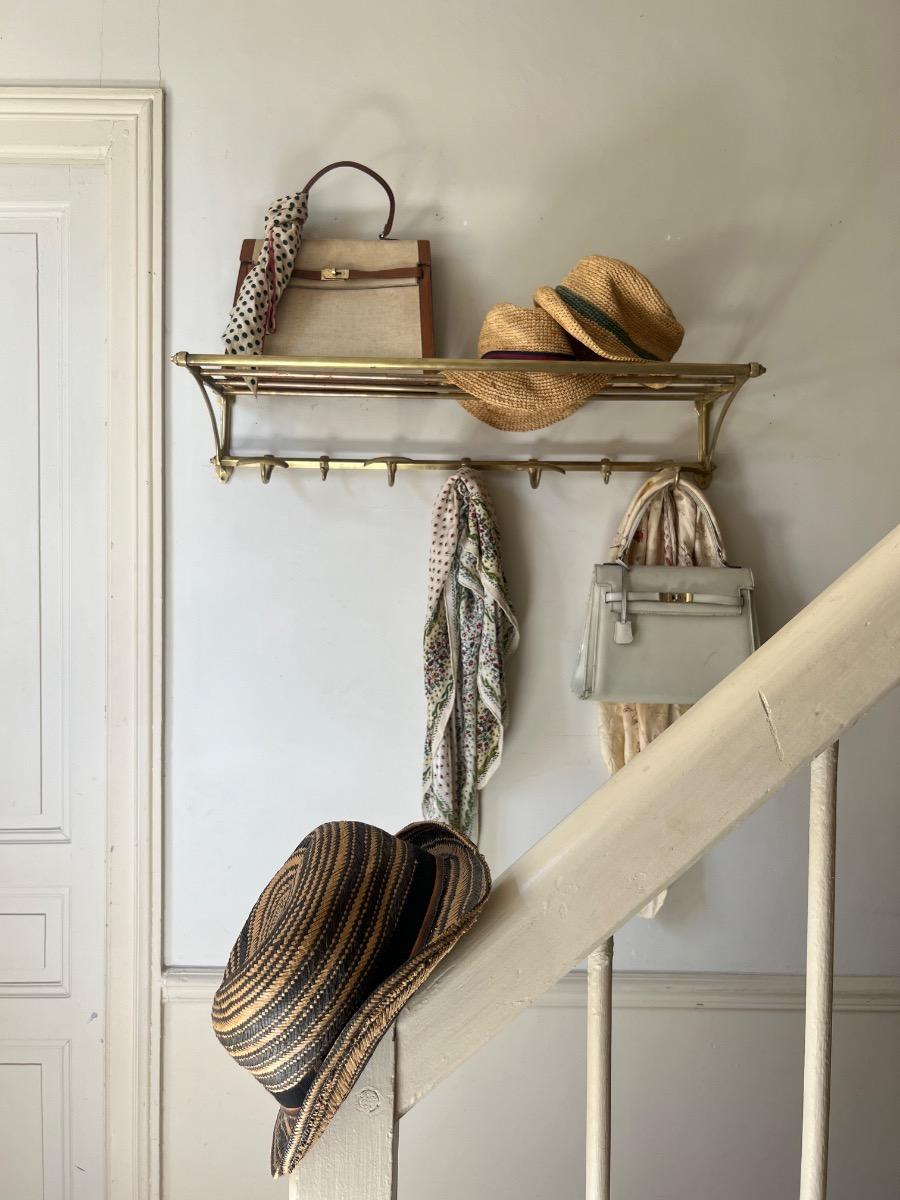 Porte-manteaux / chapeaux laiton 1940