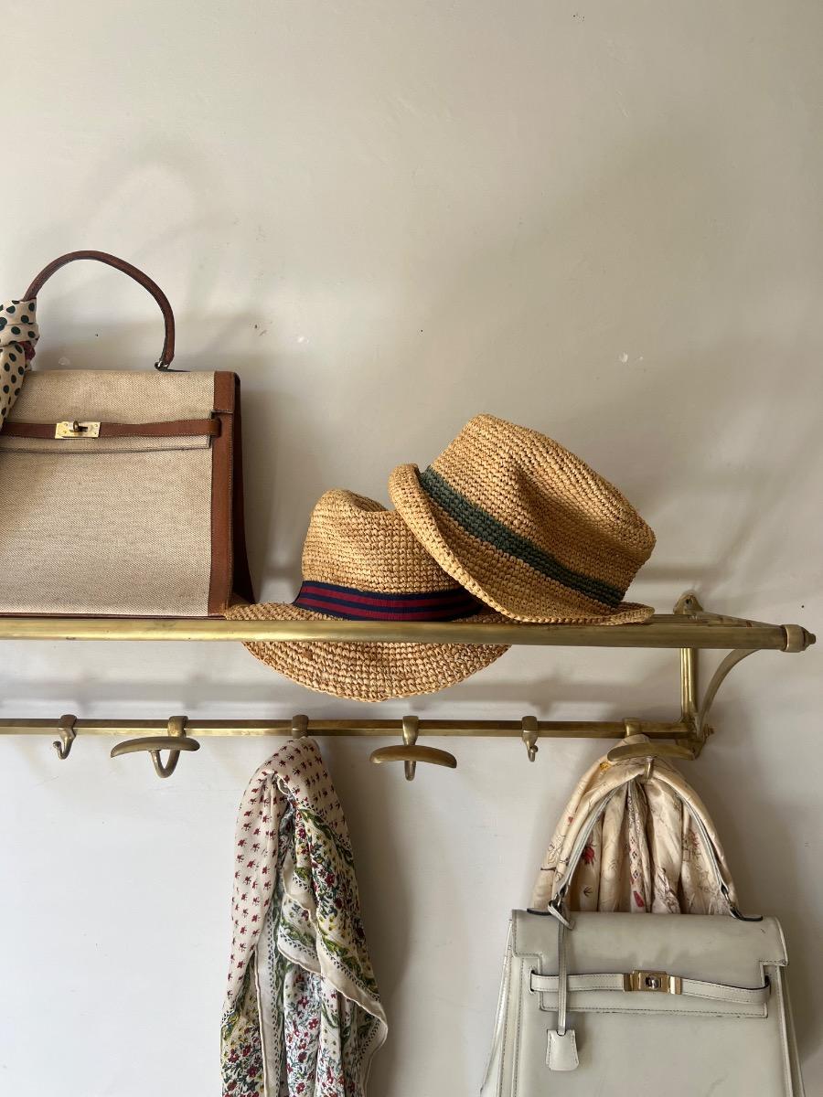 Porte-manteaux / chapeaux laiton 1940