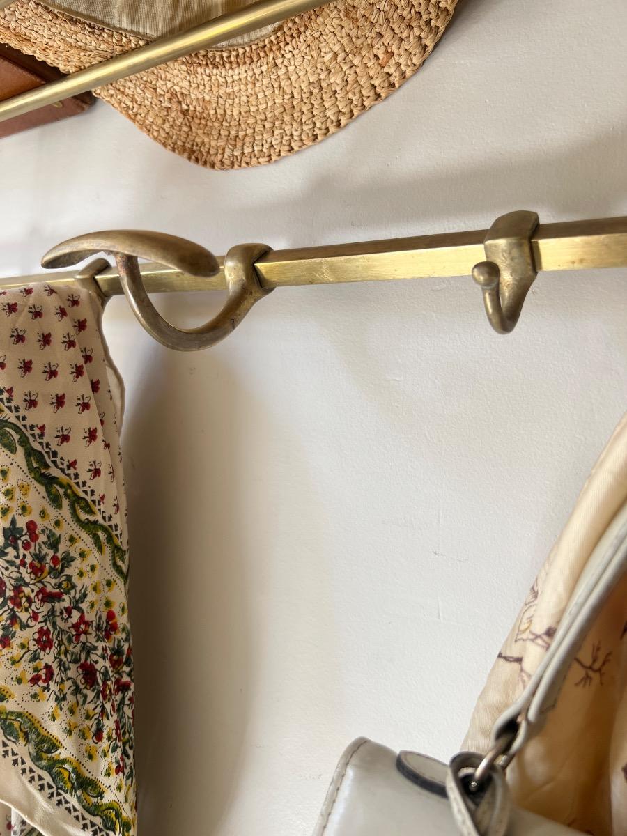 Porte-manteaux / chapeaux laiton 1940