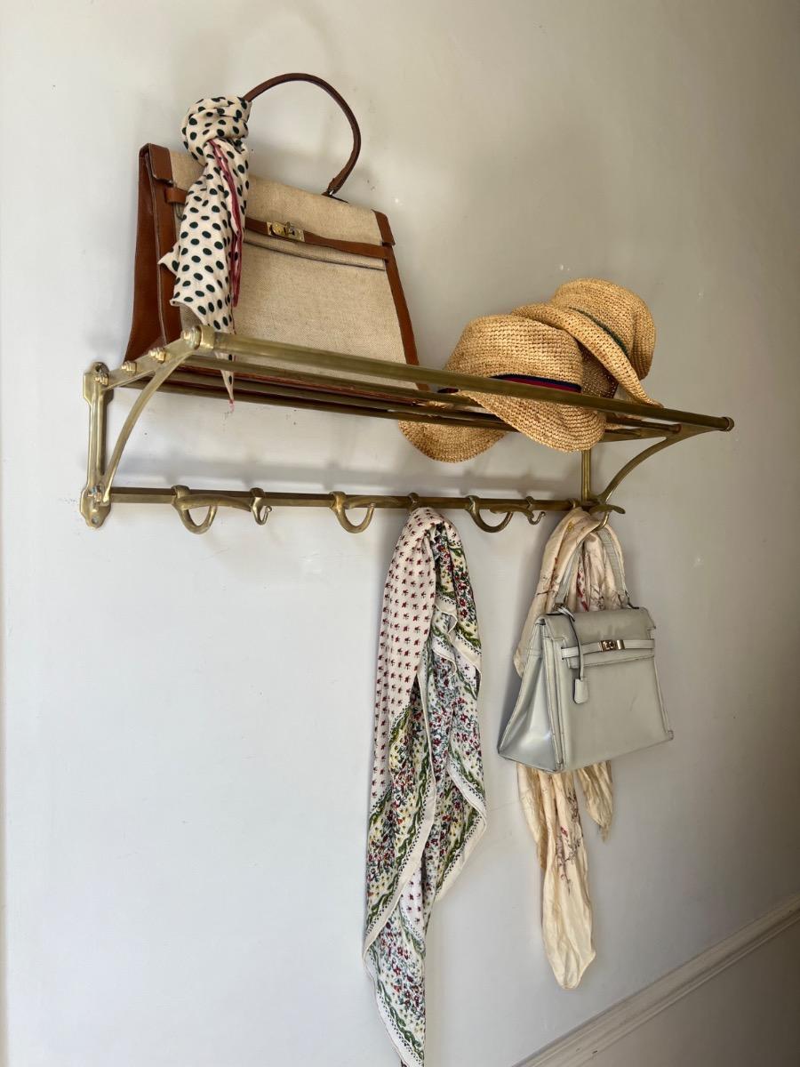 Porte-manteaux / chapeaux laiton 1940