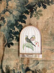 Cage à oiseaux en trompe-l’œil 1950