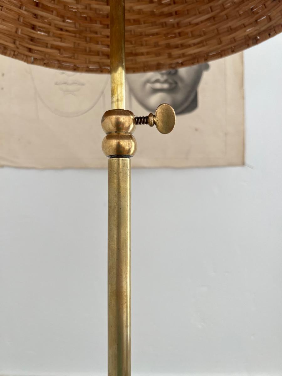 Lampe de parquet ajustable laiton 1950