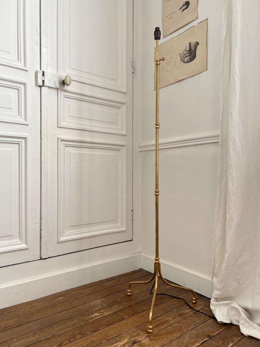 Lampe de parquet ajustable laiton 1950