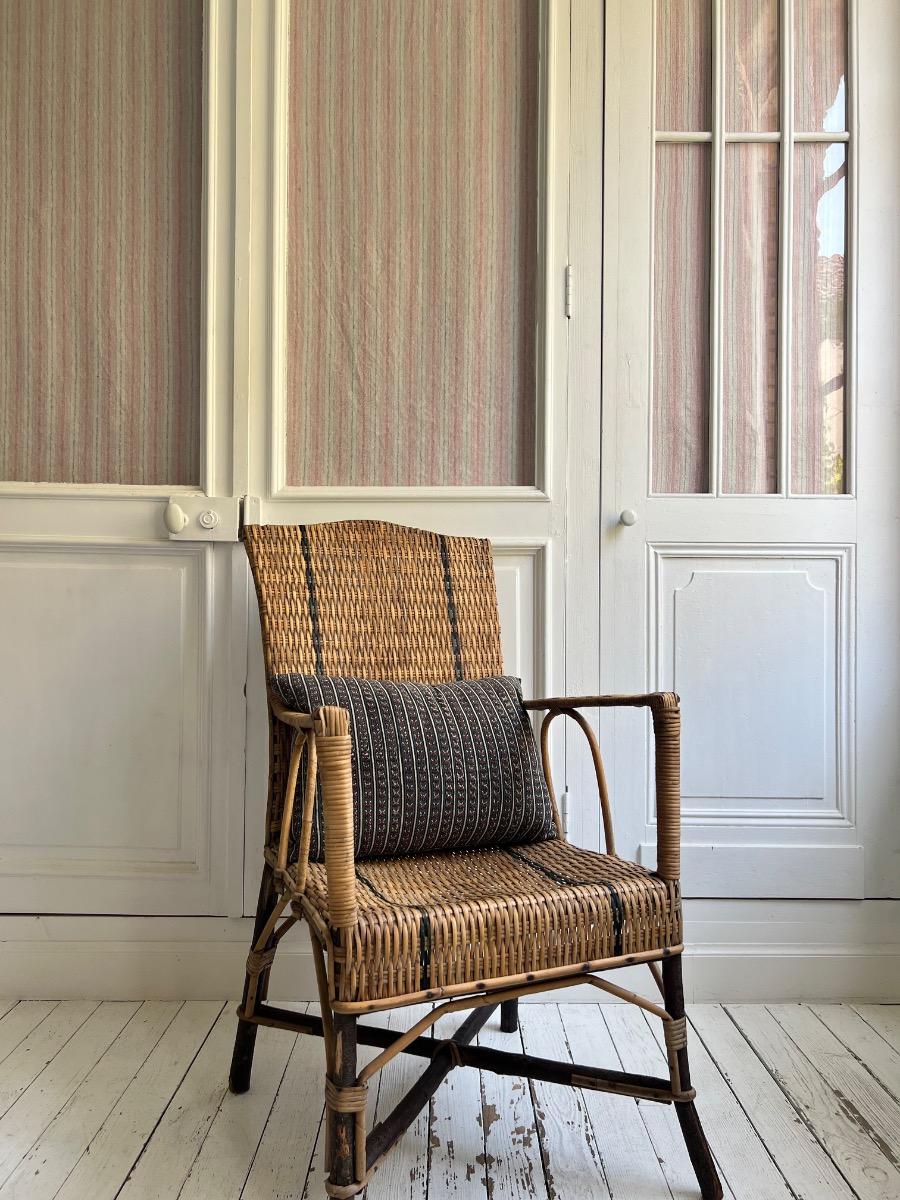 Fauteuil rotin 1930
