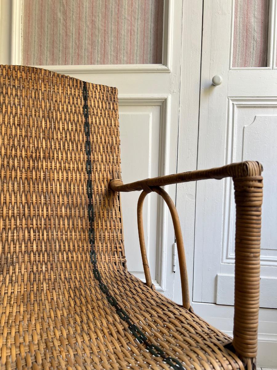 Fauteuil rotin 1930