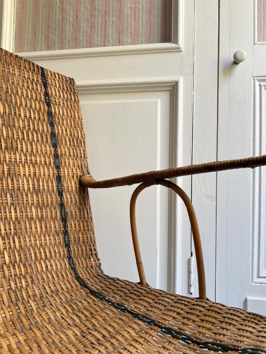 Fauteuil rotin 1930