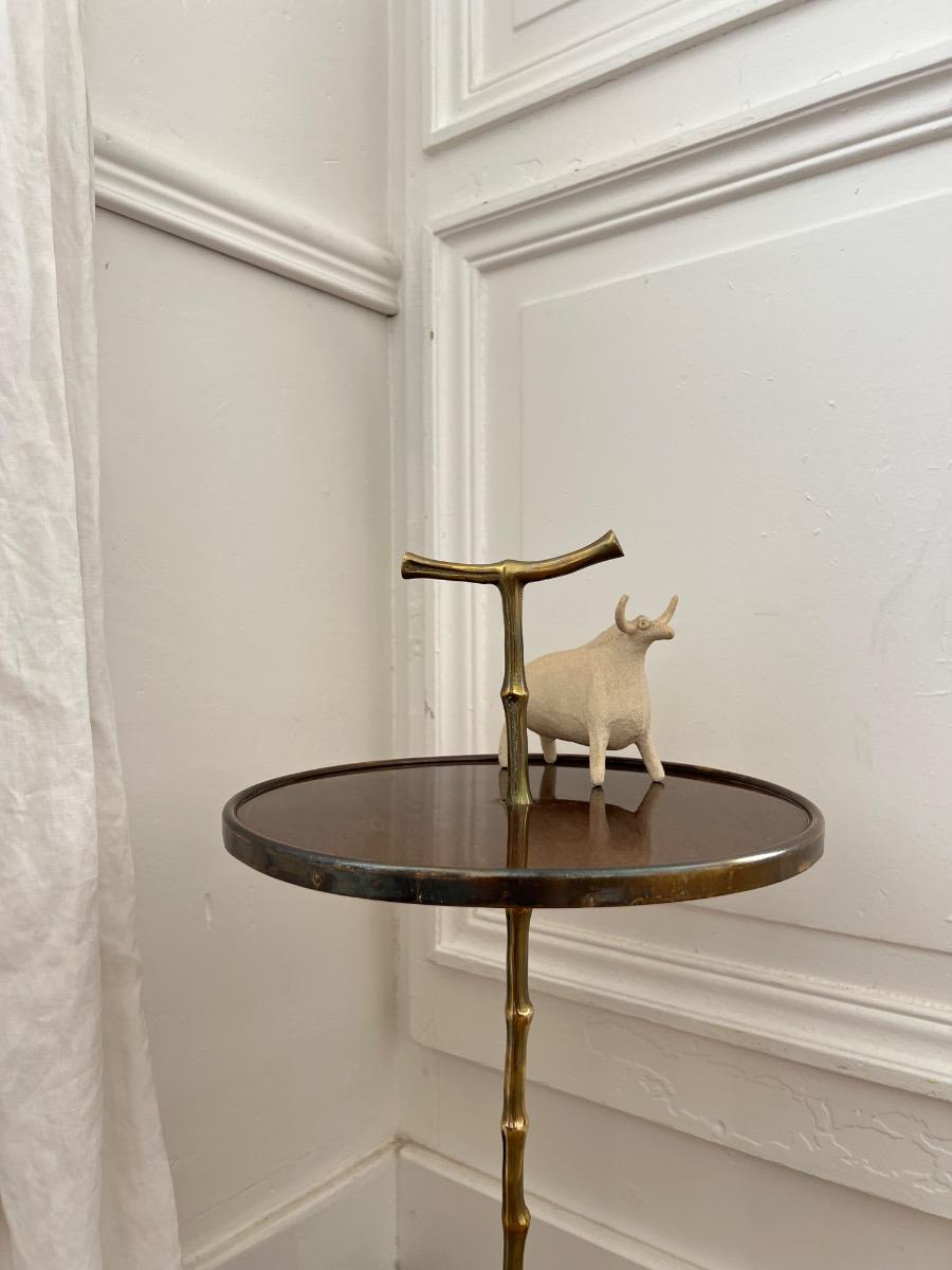 Bout de canapé Maison Baguès bronze 1950