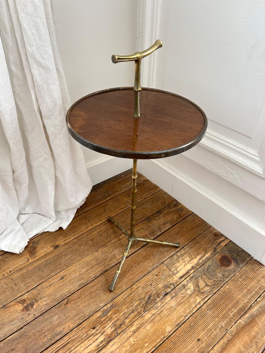 Bout de canapé Maison Baguès bronze 1950