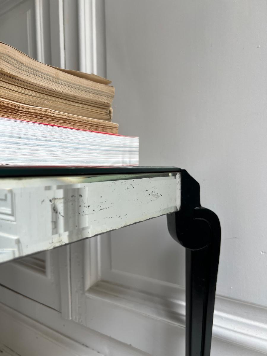 Table basse / bout de canapé miroirs 1940