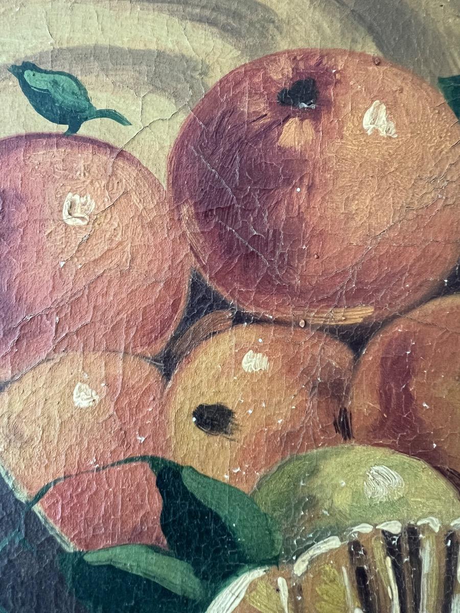 Nature morte huile sur toile 1940