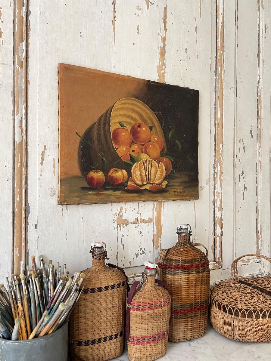 Nature morte huile sur toile 1940