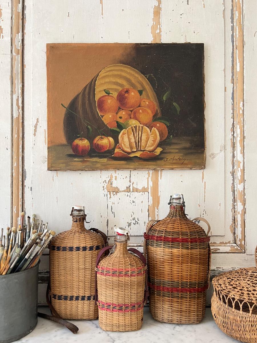 Nature morte huile sur toile 1940