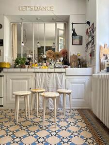 Suite de 4 tabourets 1950