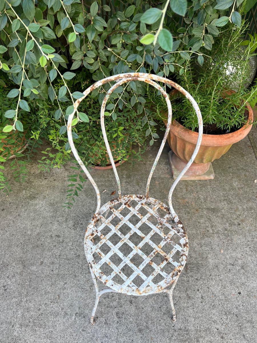 Paire de chaises de jardin XIXème